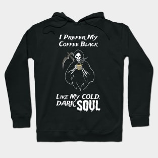 Grim Reaper Loves Black Coffee Coffee Fan Gift Hoodie